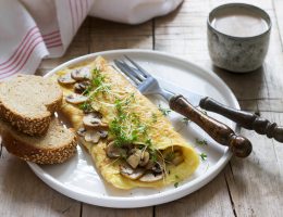 Omelette aux champignons