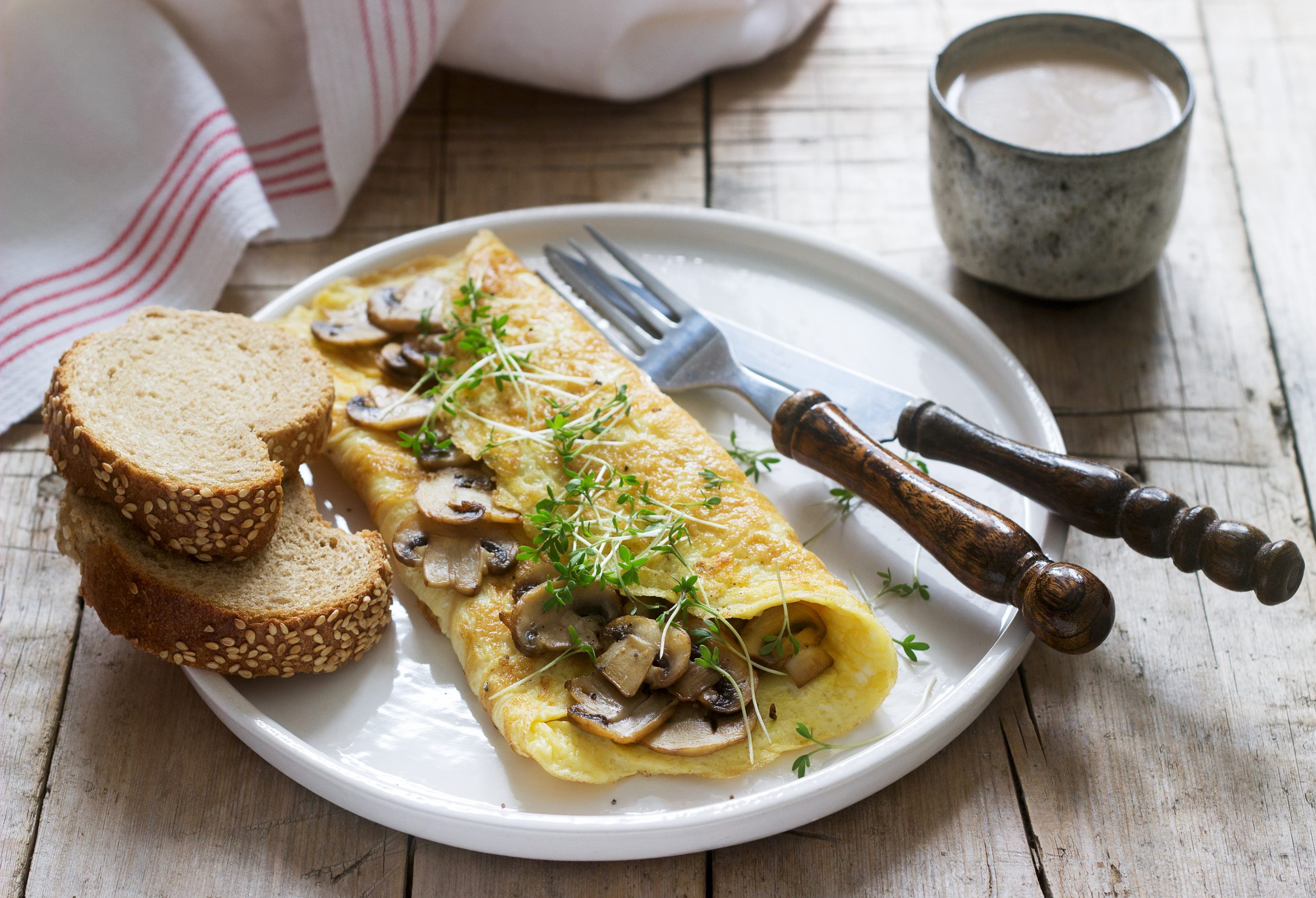 Omelette aux champignons